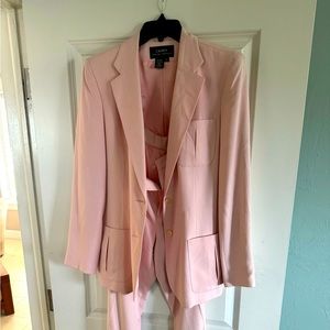 Pink Ralph Lauren Silk Pants Suit